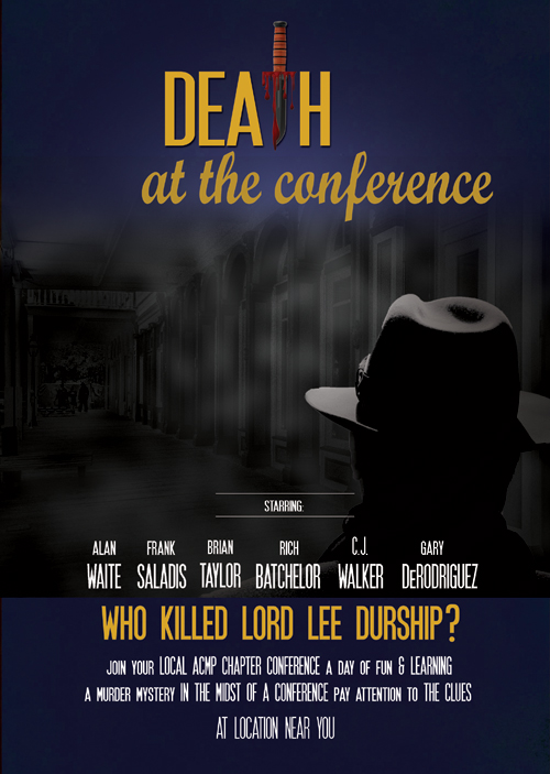 A poster of the movie dea it at the conference