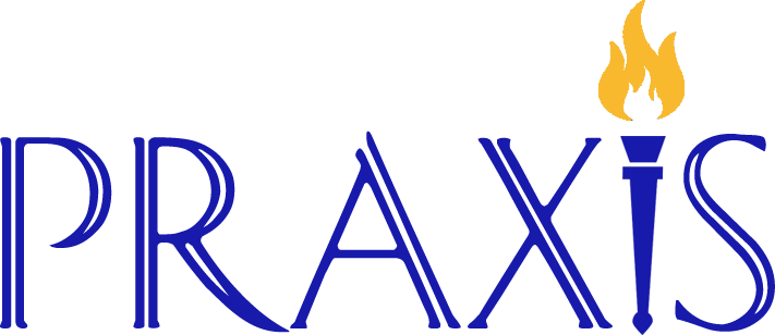 A black background with blue letters that spell out rax.